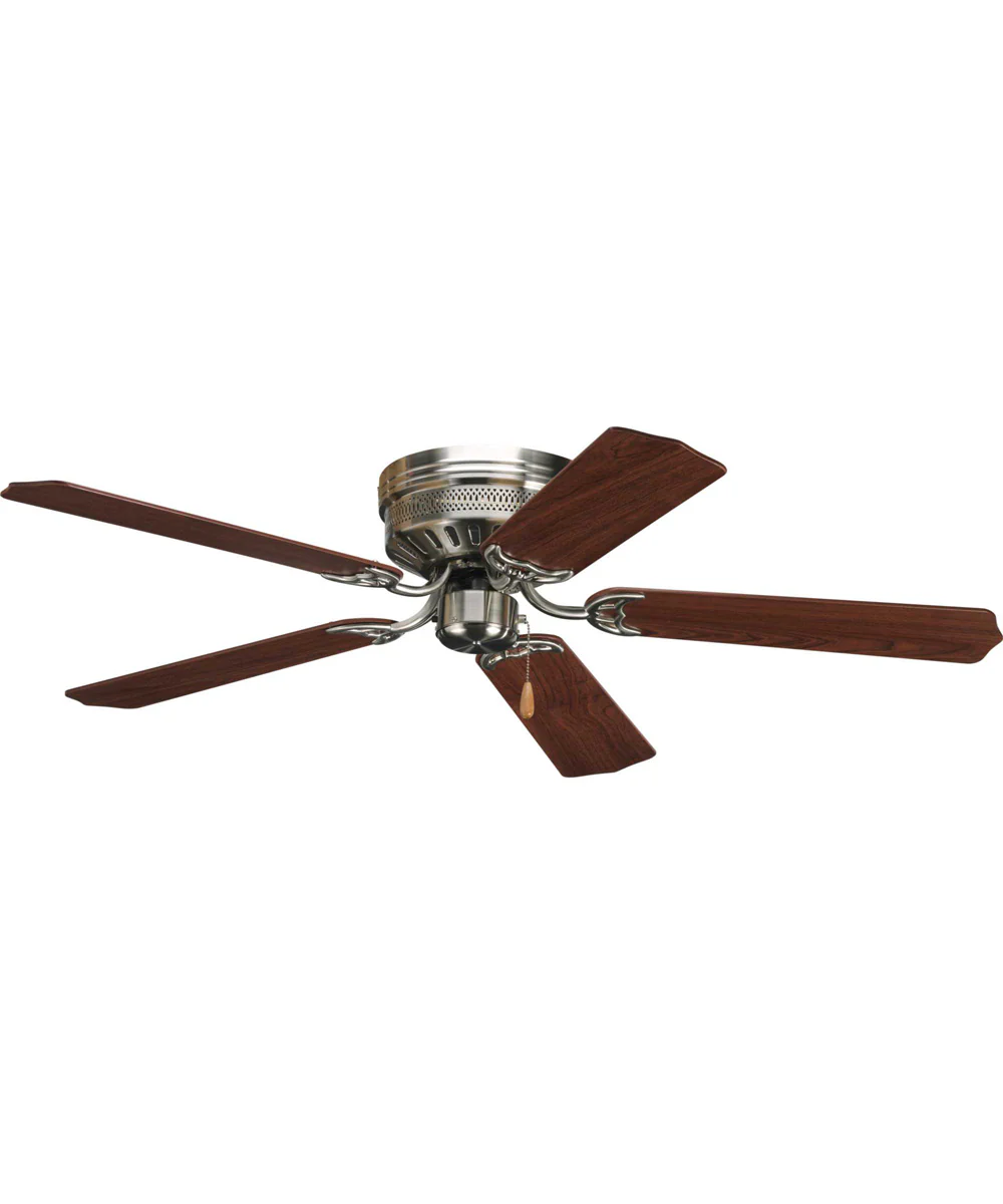 AirPro 52" 5-Blade Hugger Ceiling Fan Brushed Nickel - Image 2