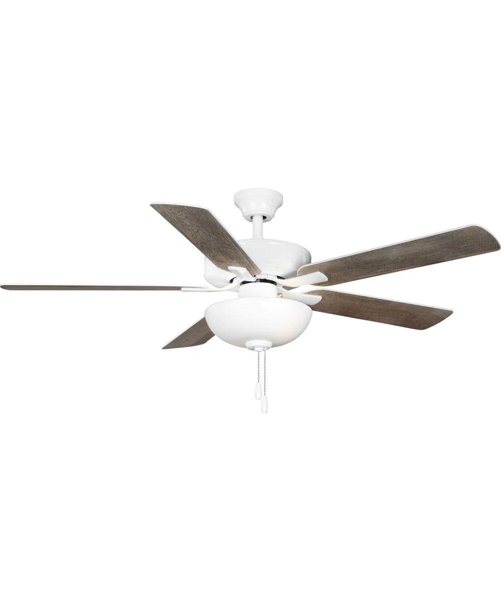 AirPro 52 in. 5-Blade Energy Efficient Rated Ceiling Fan with Light White