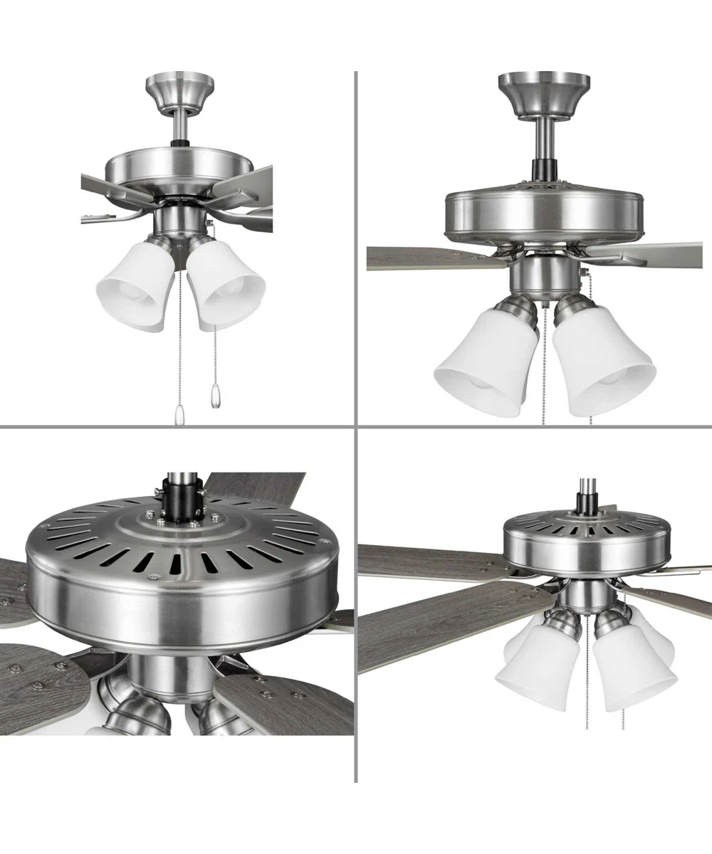 AirPro 52 in. 5-Blade Transitional Ceiling Fan with Light Brushed Nickel - Image 6