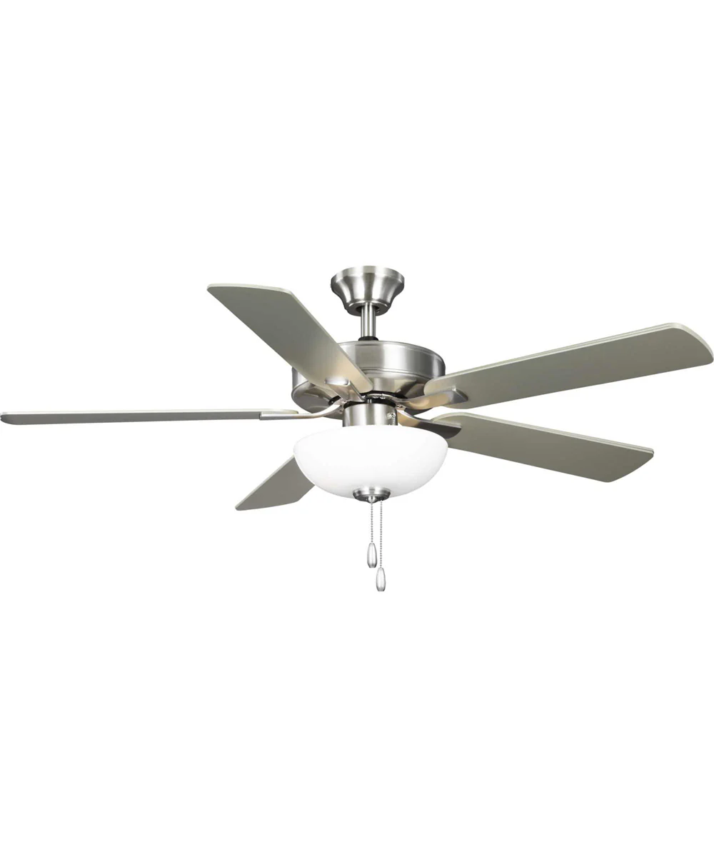 AirPro 52 in. 5-Blade Transitional Ceiling Fan with Light Brushed Nickel - Image 4