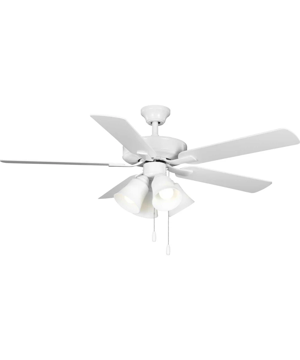 AirPro 52 in. 5-Blade Transitional Ceiling Fan with Light White - Image 4