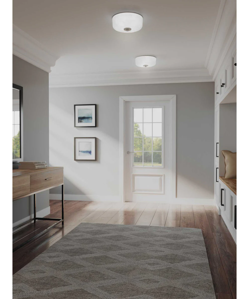 Alexa 2-Light 12-1/4" Flush Mount Brushed Nickel - Image 2