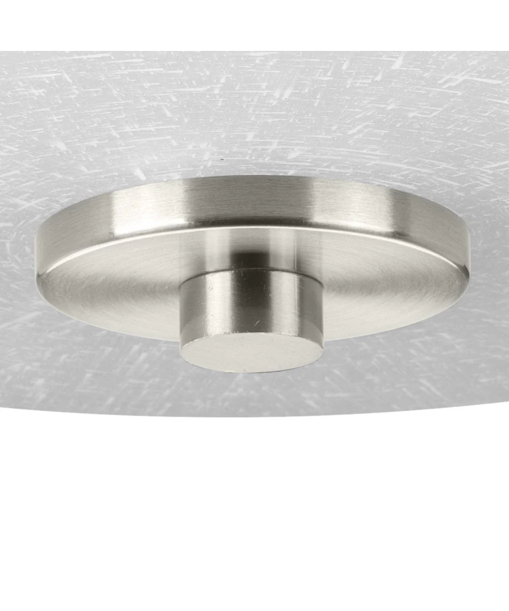 Alexa 2-Light 12-1/4" Flush Mount Brushed Nickel - Image 3