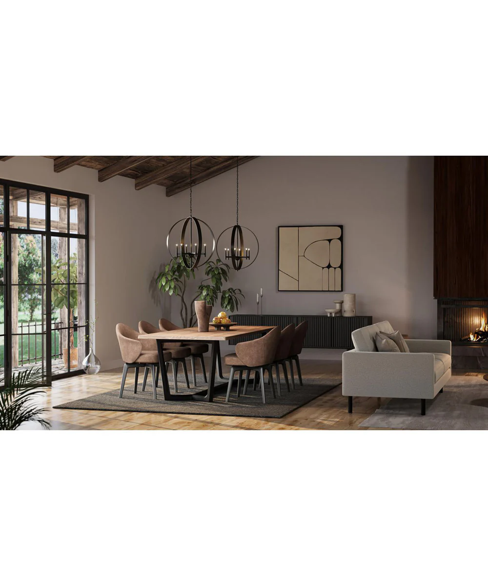Allegheny 6-Light Pendant Matte Black - Image 3
