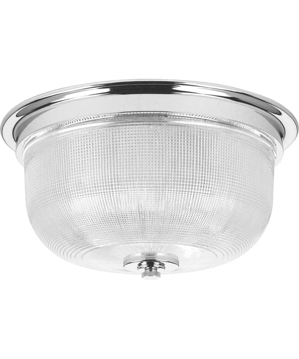 Archie 2-Light 12-3/8" Close-to-Ceiling Polished Chrome