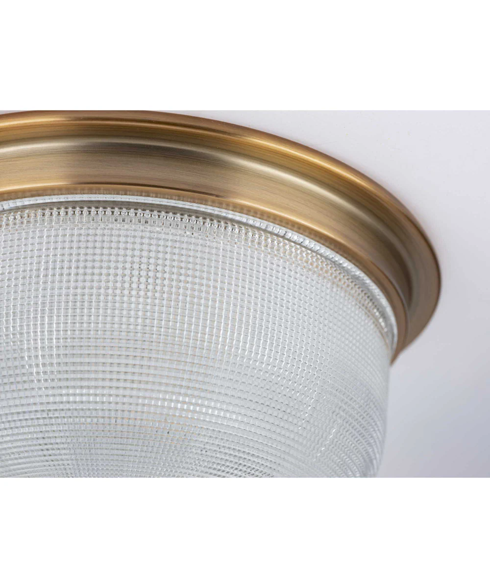 Archie 2-Light 12-3/8" Close-to-Ceiling Vintage Brass - Image 3