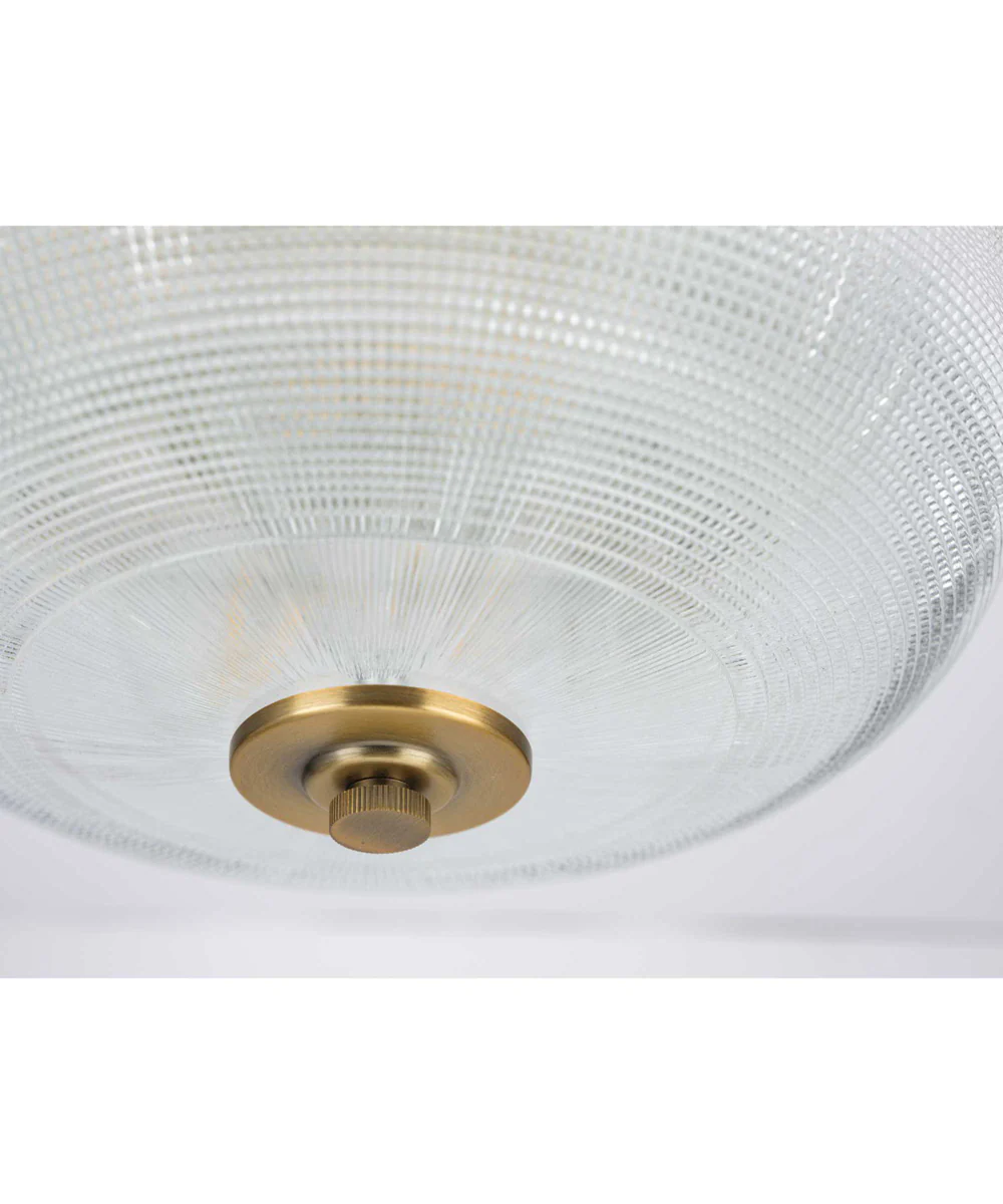 Archie 2-Light 12-3/8" Close-to-Ceiling Vintage Brass - Image 4