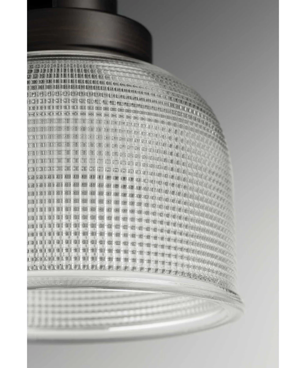 Archie 4-Light Clear Double Prismatic Glass Coastal Bath Vanity Light Venetian Bronze - Image 2