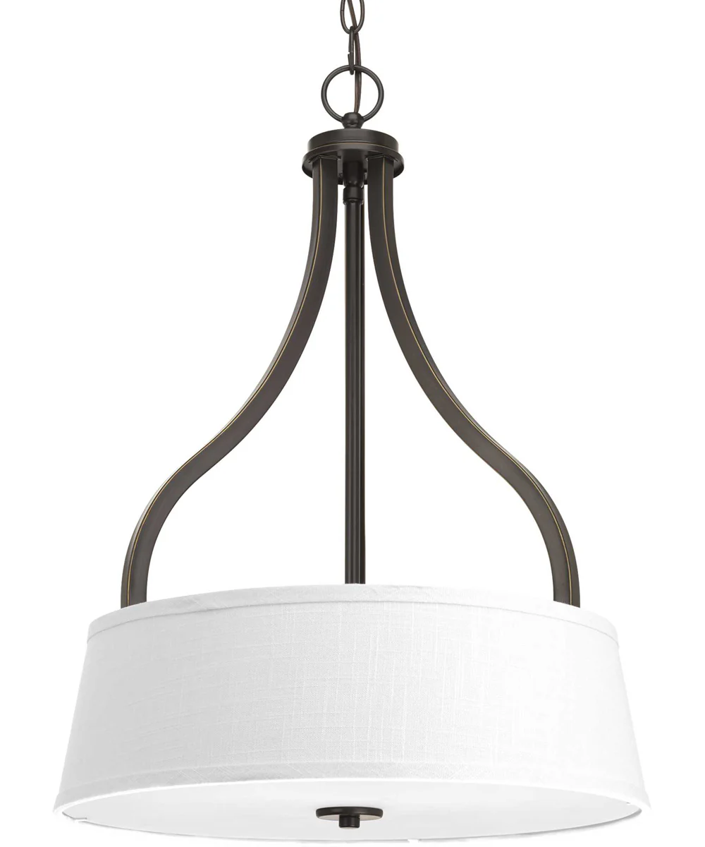 Arden 3-Light Inverted Pendant Antique Bronze
