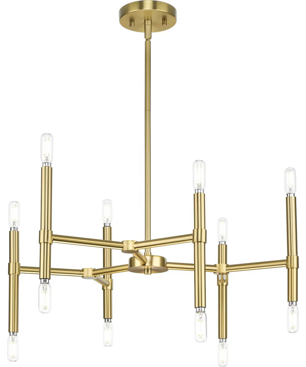 Arya 12-Light Chandelier Brushed Gold