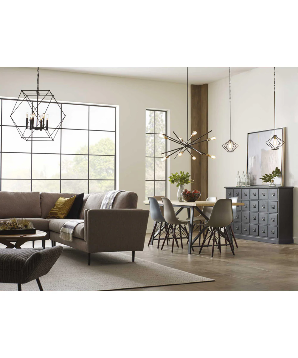 Astra 8-Light Mid-Century Modern Chandelier Light Antique Bronze - Image 4