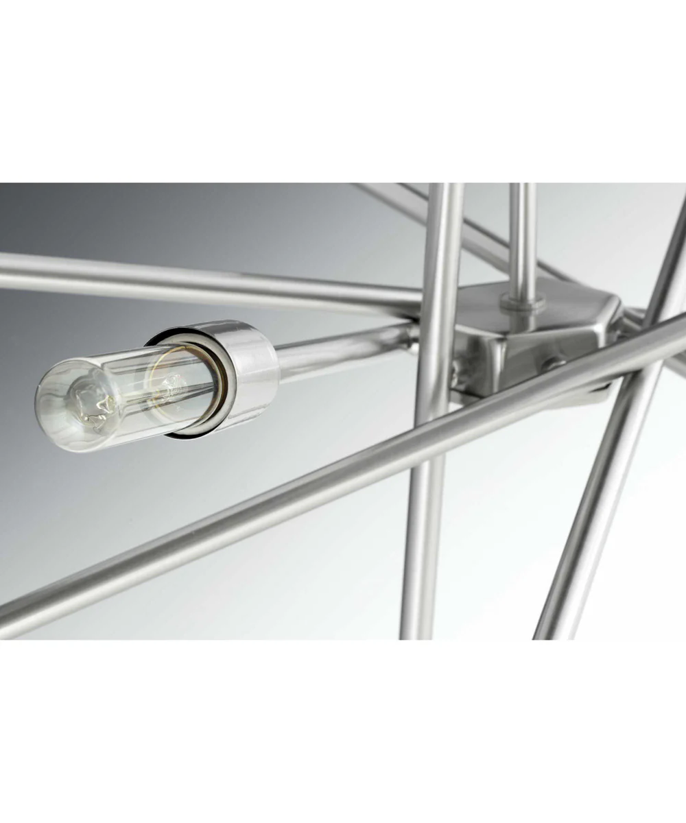 Astra 8-Light Mid-Century Modern Chandelier Light Brushed Nickel - Image 8