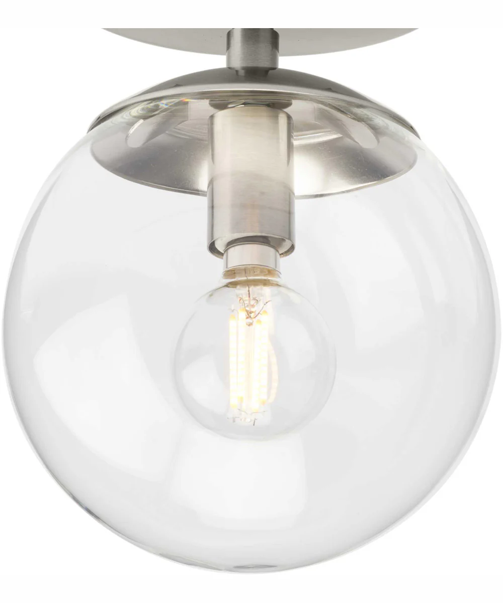 Atwell 1-Light Mid-Century Modern Semi-Flush Mount Brushed Nickel - Image 3