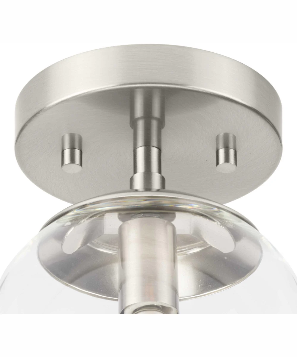 Atwell 1-Light Mid-Century Modern Semi-Flush Mount Brushed Nickel - Image 6