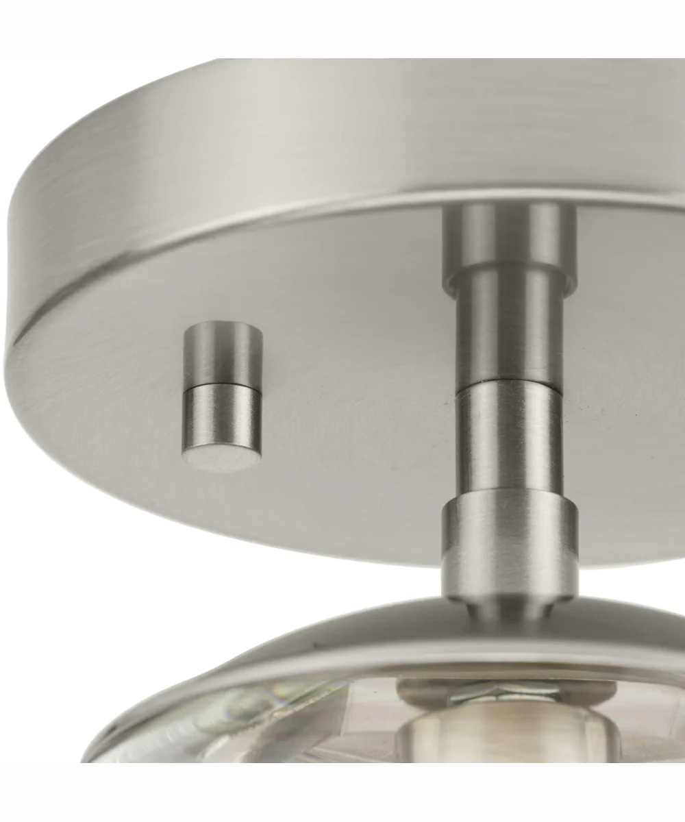 Atwell 1-Light Mid-Century Modern Semi-Flush Mount Brushed Nickel - Image 8