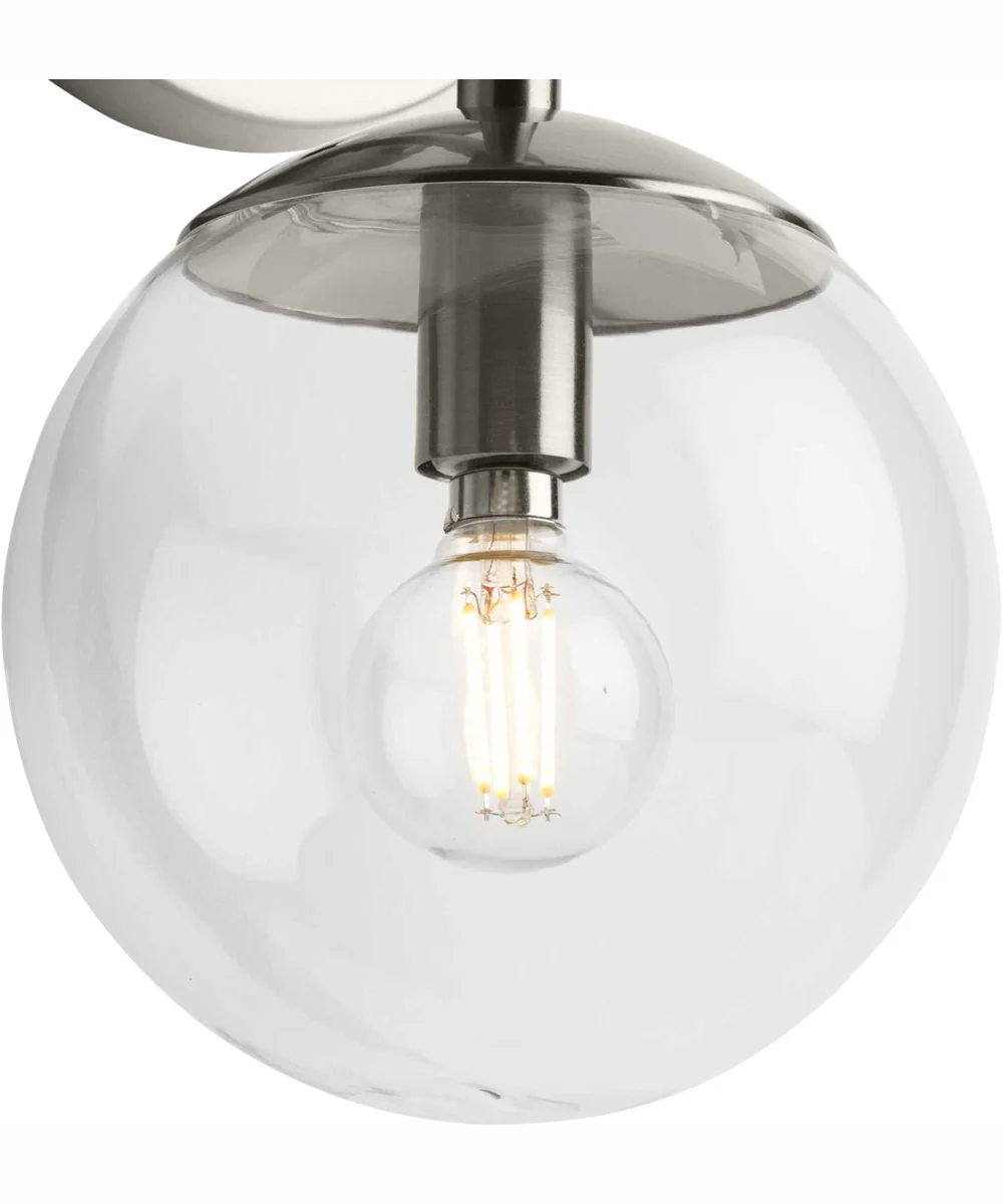 Atwell 2-Light Mid-Century Modern Wall Sconce Brushed Nickel - Image 6