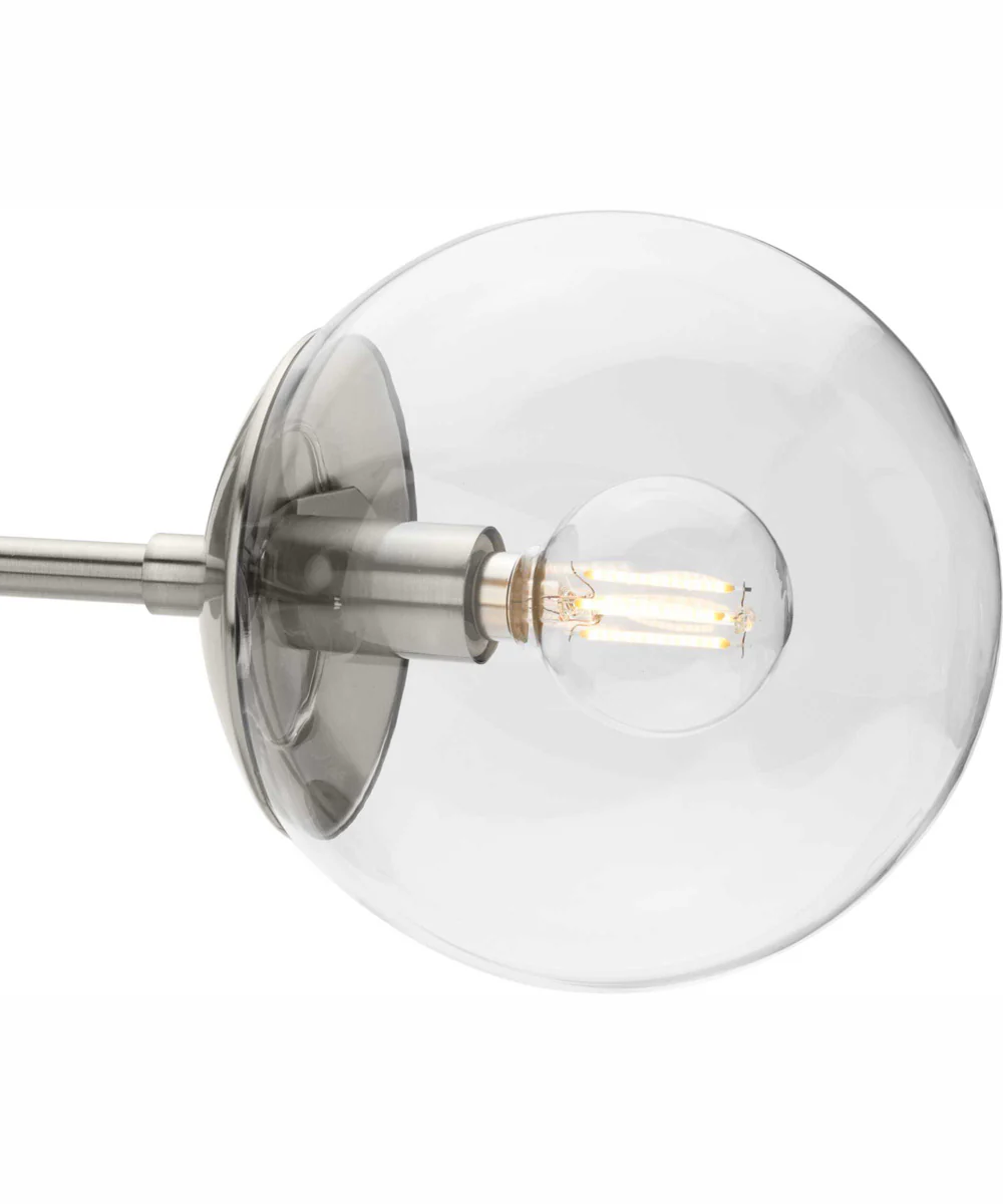 Atwell 3-Light Mid-Century Modern Semi-Flush Mount Brushed Nickel - Image 5