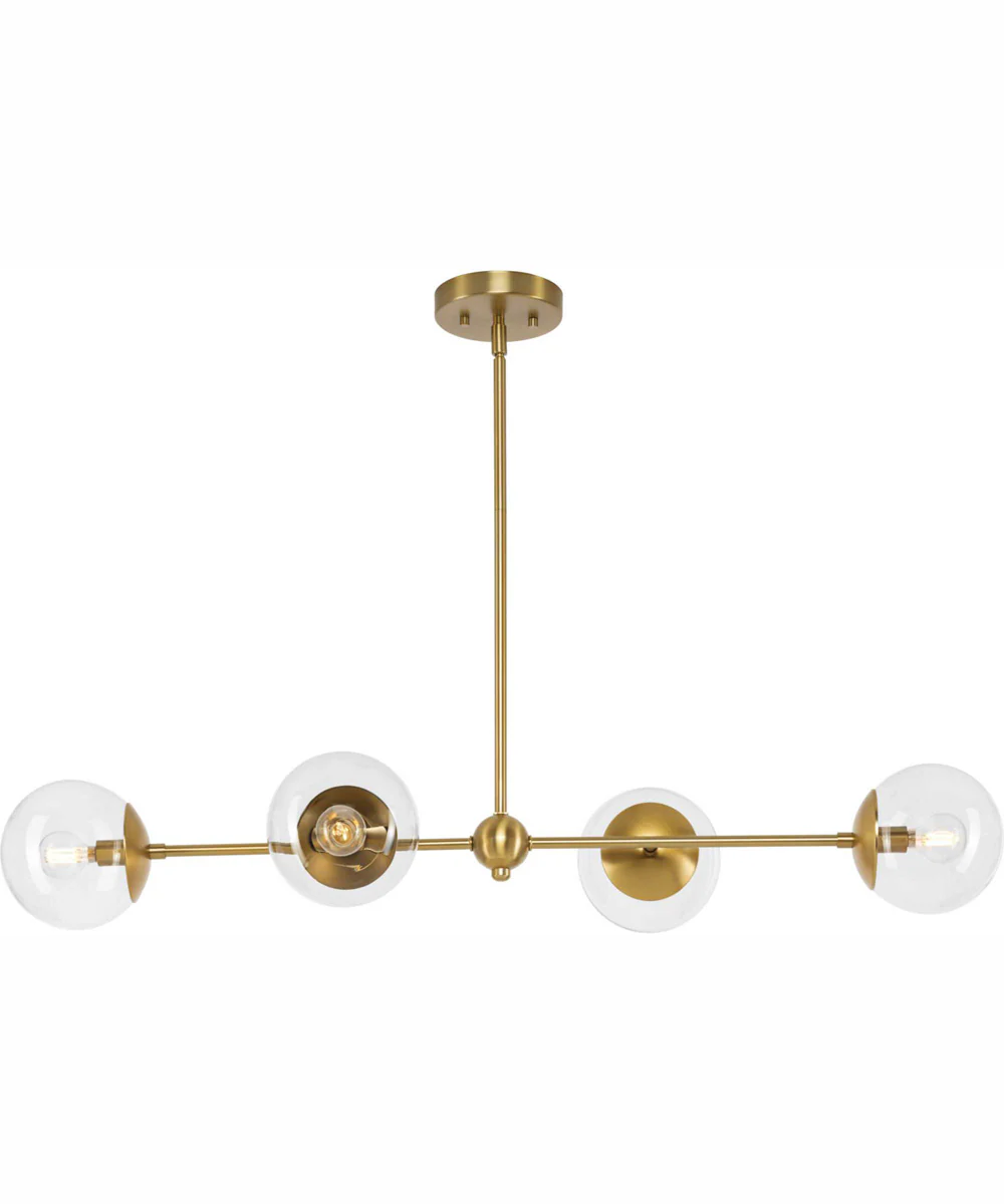 Atwell 4-Light Mid-Century Modern Island Light Brushed Bronze - Image 9