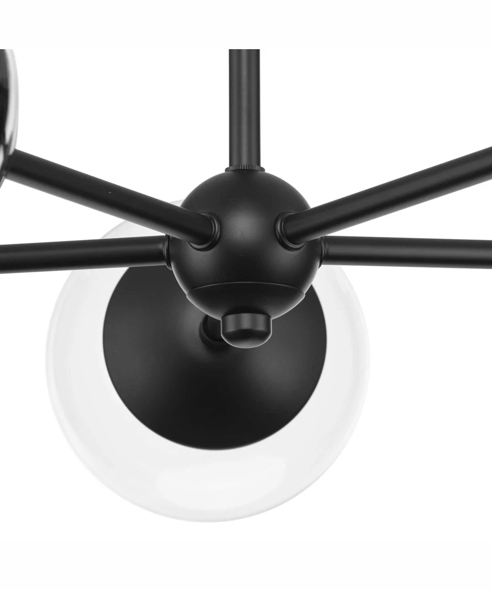 Atwell 5-Light Mid-Century Modern Chandelier Matte Black - Image 5