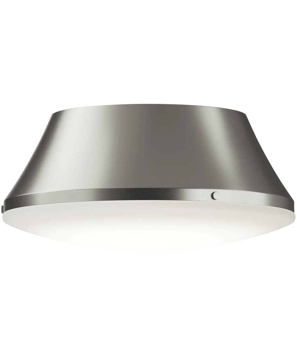 Avra Large 3-Light Flush Mount with Etched White Glass Shade Brushed Nickel - Image 5