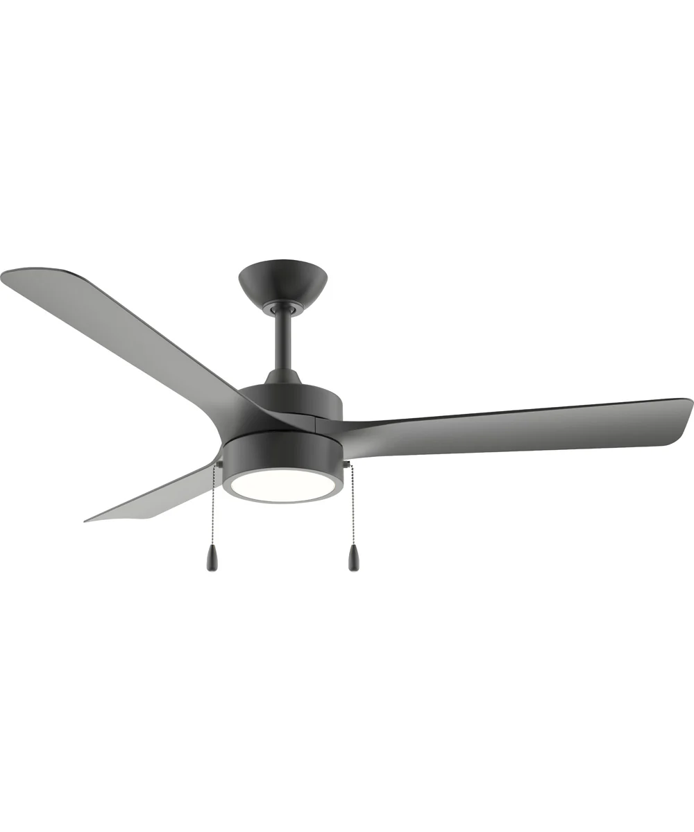 Axion I 52 in. 3-Blade Modern LED Ceiling Fan Matte Black