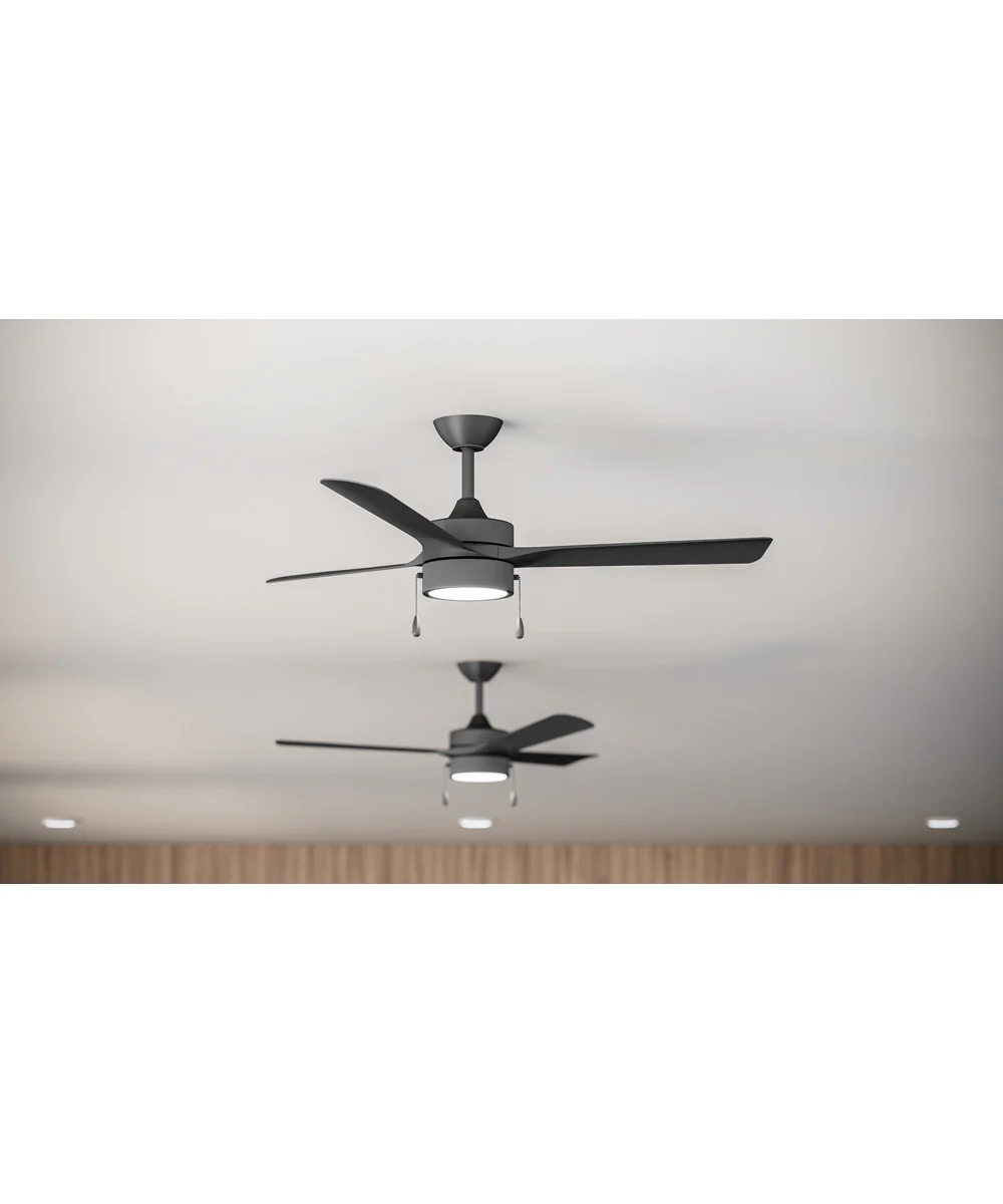 Axion I 52 in. 3-Blade Modern LED Ceiling Fan Matte Black - Image 2