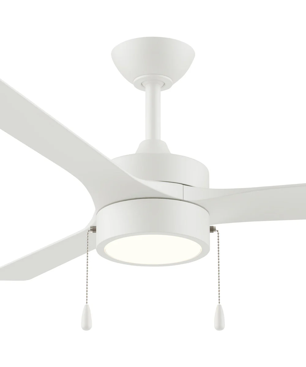 Axion I 52 in. 3-Blade Modern LED Ceiling Fan Matte White - Image 6