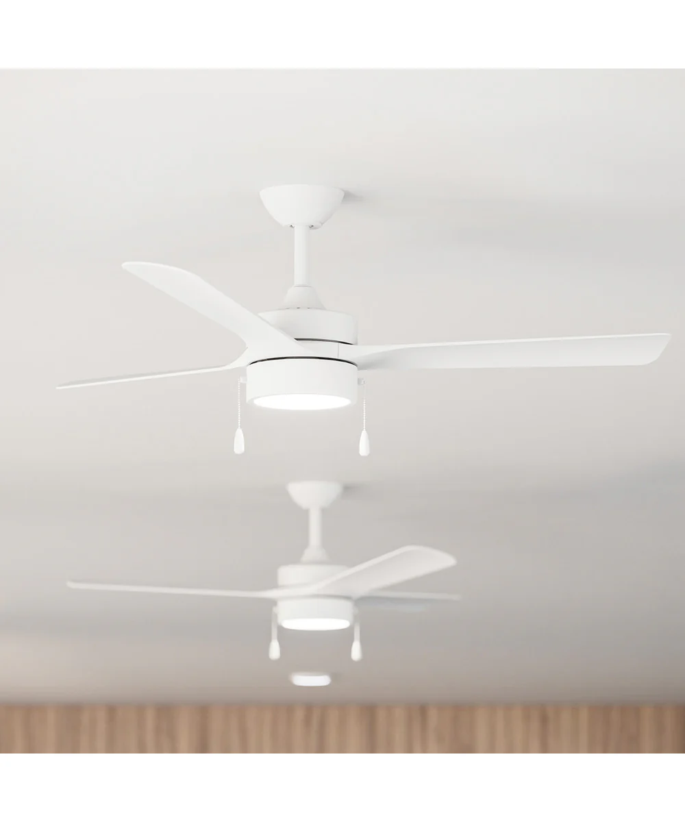Axion I 52 in. 3-Blade Modern LED Ceiling Fan Matte White - Image 7