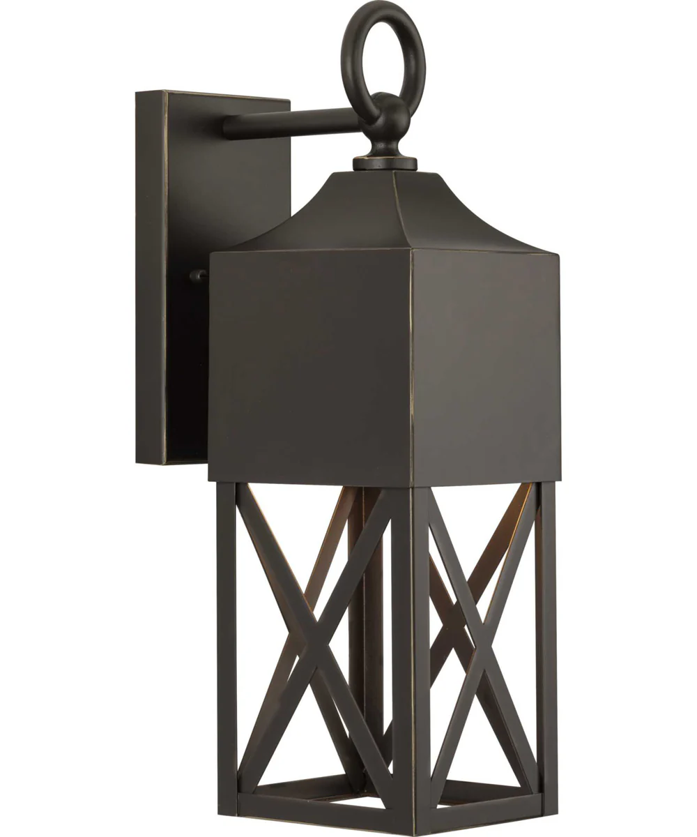 Birkdale 1-Light Modern Farmhouse Outdoor Wall Lantern Antique Bronze