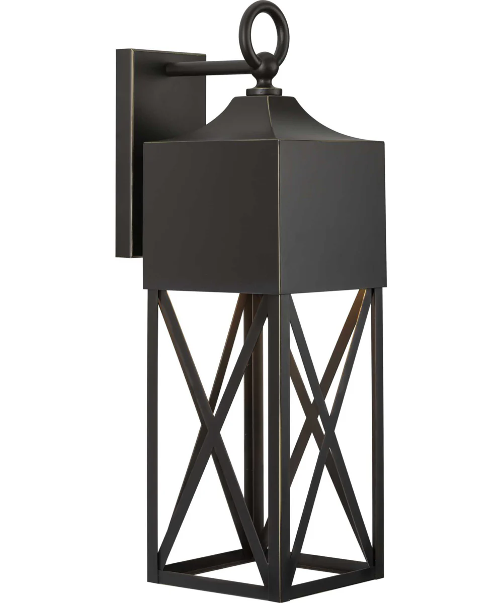 Birkdale 1-Light Modern Farmhouse Outdoor Wall Lantern Antique Bronze