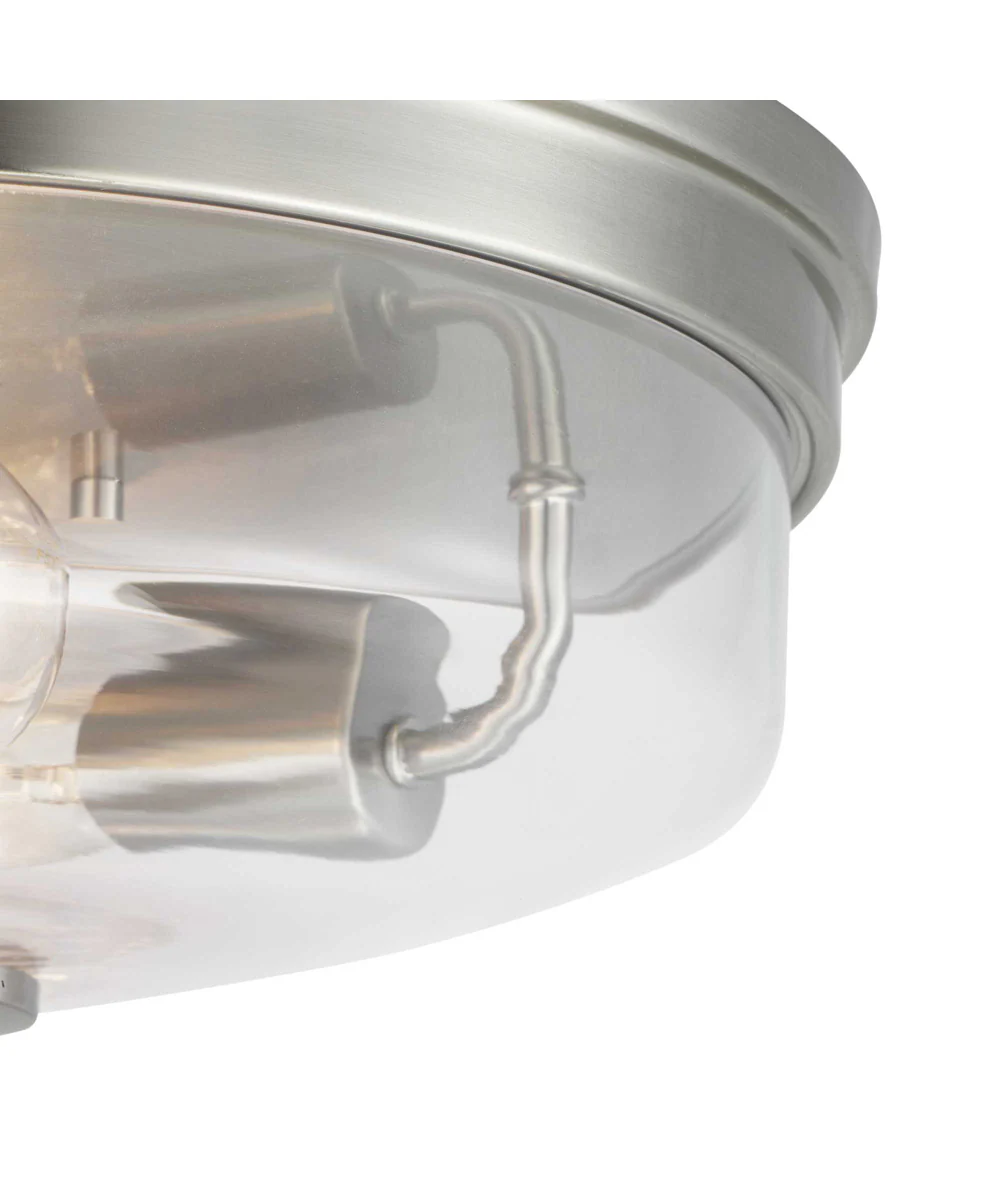 Blakely 2-Light 13-5/8" Flush Mount Brushed Nickel - Image 2