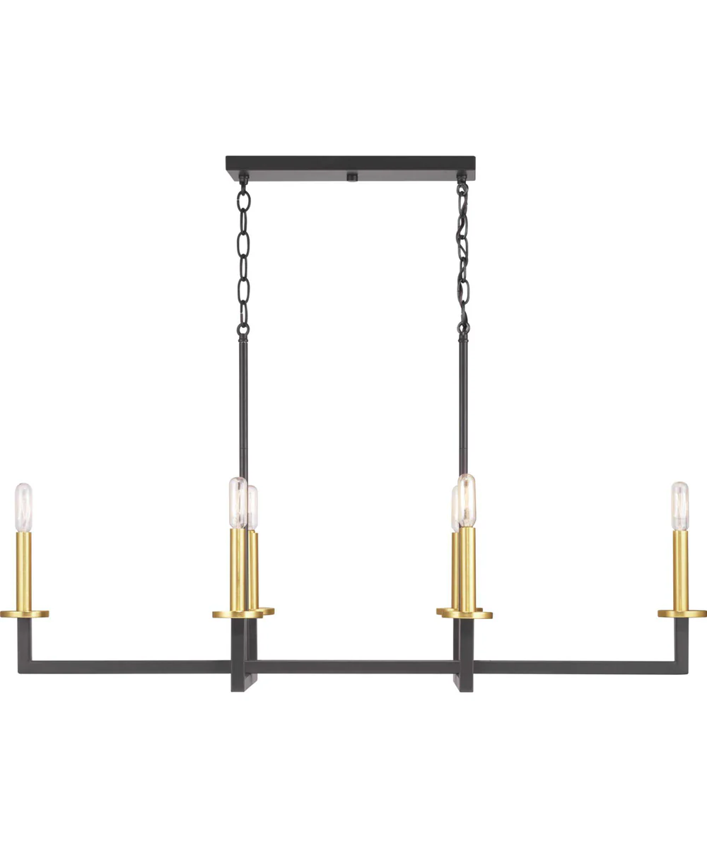 Blakely 6-Light Modern Chandelier Light Graphite - Image 6