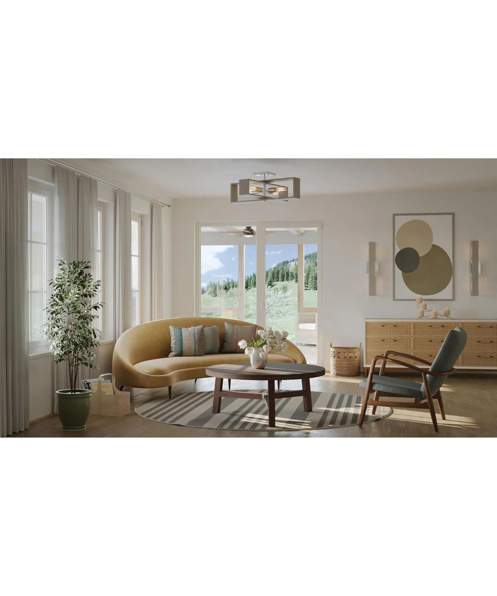 Boundary 2-Light Wall Bracket Brushed Nickel - Image 3