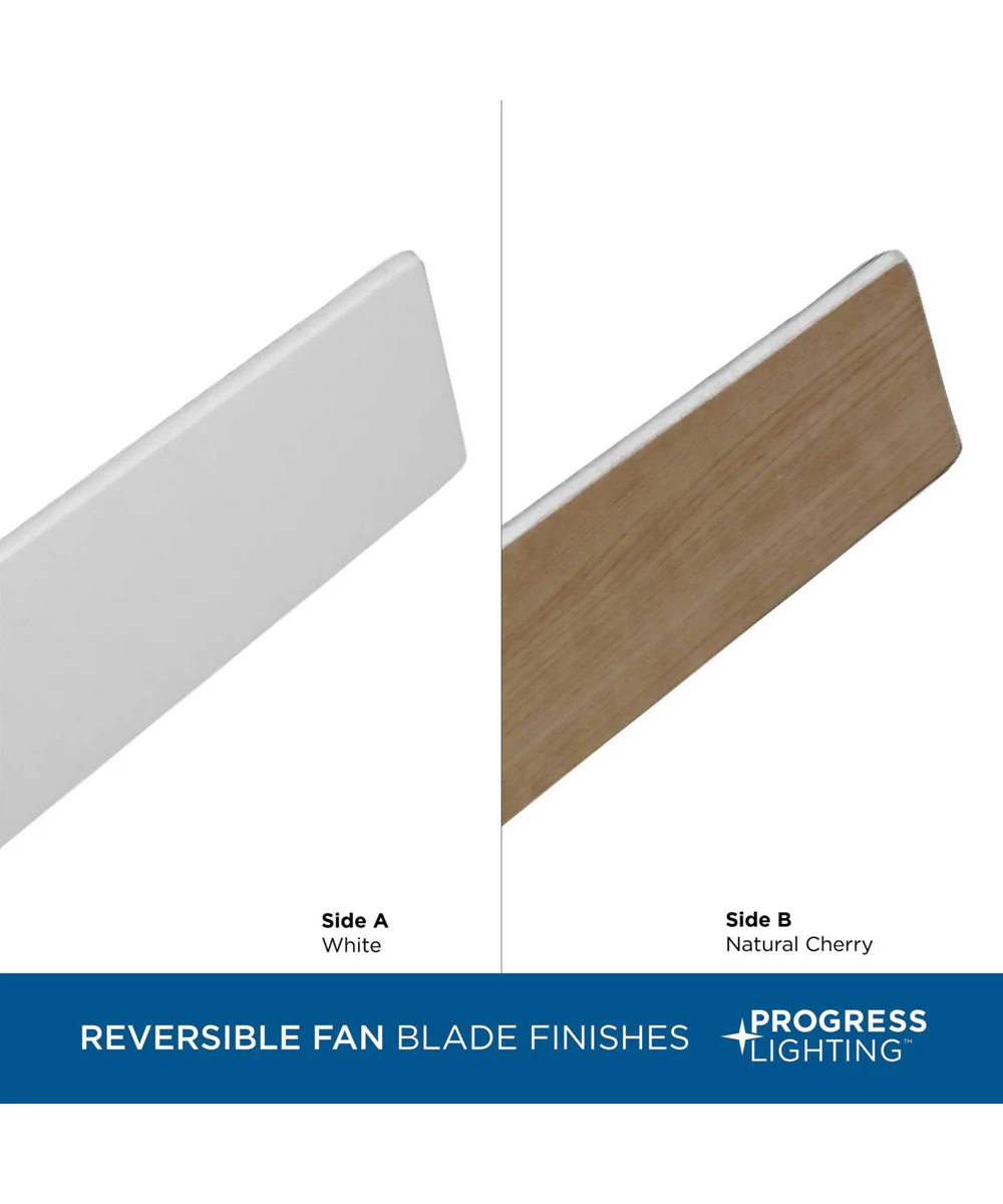 Braden 44" 3-Blade Matte White LED Mid-Century Modern Indoor Hugger Ceiling Fan Satin White - Image 5
