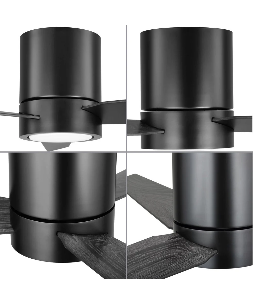 Braden 56" 3-Blade Indoor Hugger Ceiling Fan Matte Black - Image 6