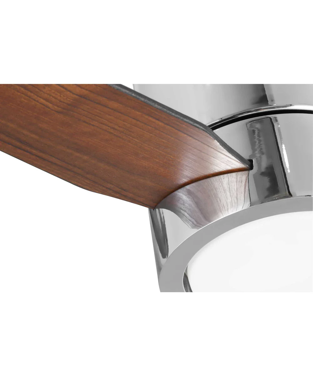 Braden 56" 3-Blade Indoor Hugger Ceiling Fan Polished Chrome - Image 8