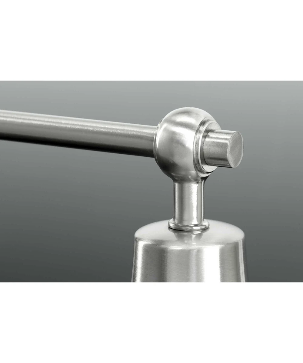 Bramlett 3-Light Graphite Metal Shade Coastal Bath Vanity Light Brushed Nickel - Image 9