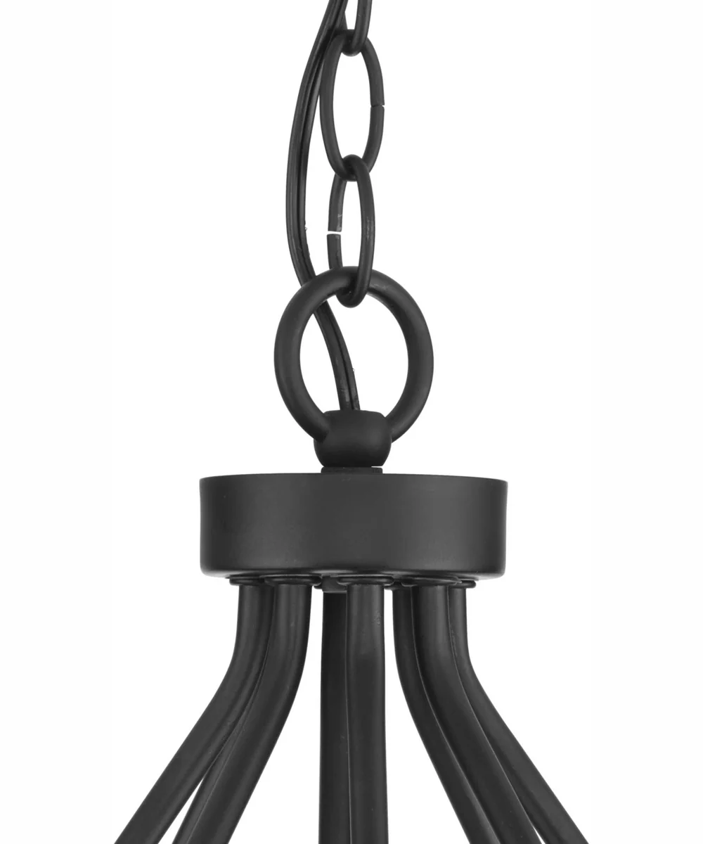 Breckenridge 8-Light Rustic Farmhouse Chandelier Matte Black - Image 4