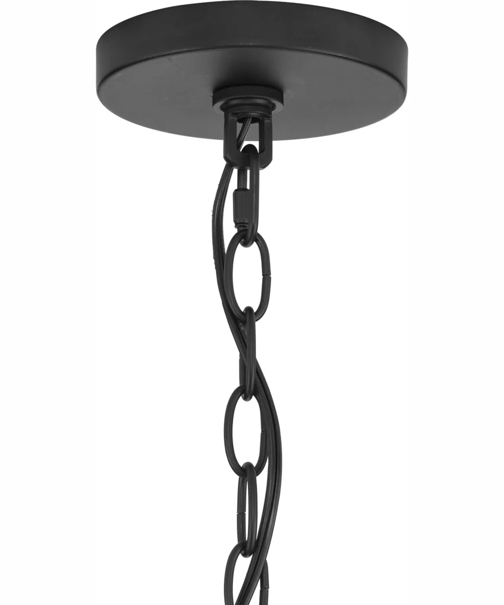 Breckenridge 8-Light Rustic Farmhouse Chandelier Matte Black - Image 5
