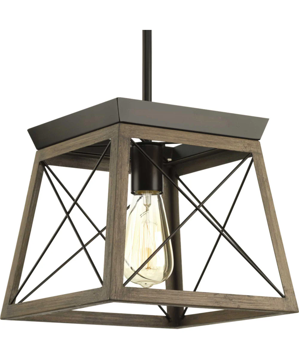 Briarwood 1-Light Coastal Mini-Pendant Light Antique Bronze - Image 8