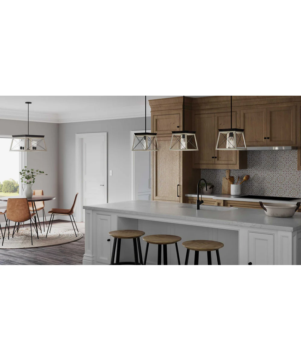 Briarwood 1-Light Coastal Mini-Pendant Light Graphite - Image 2