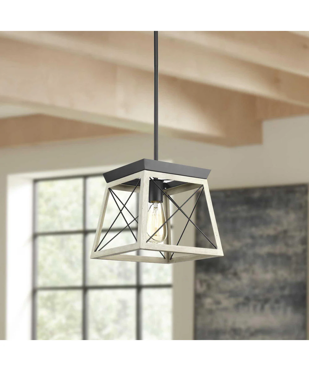 Briarwood 1-Light Coastal Mini-Pendant Light Graphite - Image 3