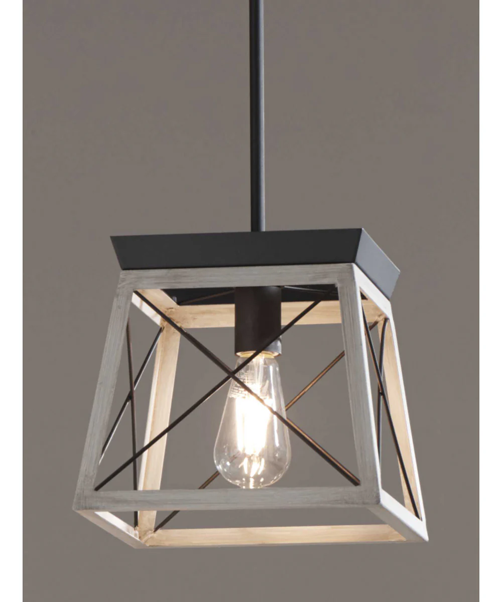Briarwood 1-Light Coastal Mini-Pendant Light Graphite - Image 4