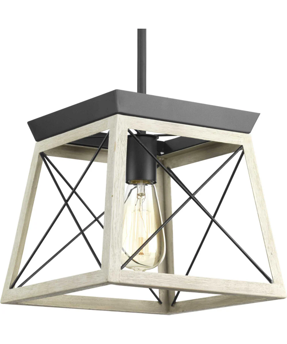 Briarwood 1-Light Coastal Mini-Pendant Light Graphite - Image 8