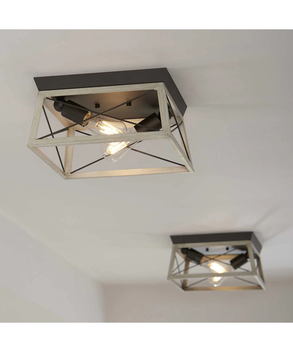 Briarwood 2-Light Flush Mount Graphite - Image 3