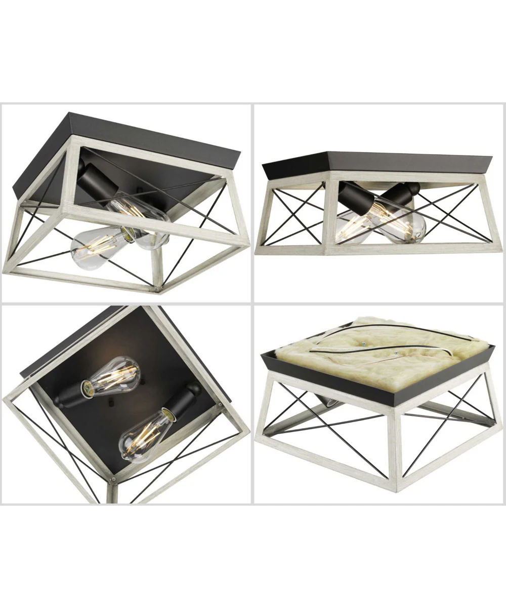 Briarwood 2-Light Flush Mount Graphite - Image 7