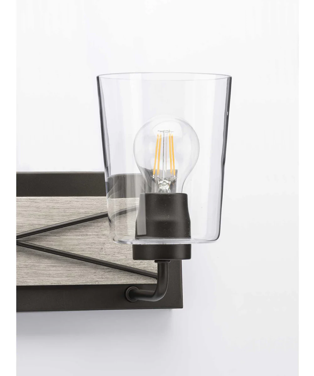 Briarwood 4-Light Clear Glass Coastal Bath Vanity Light Graphite - Image 9