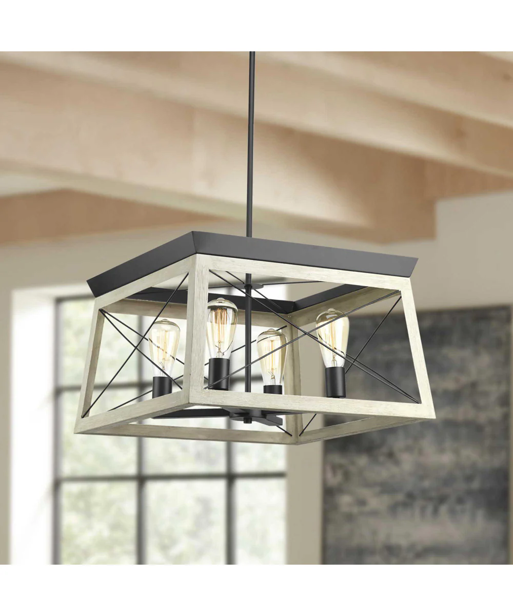 Briarwood 4-Light Coastal Chandelier Light Graphite - Image 4