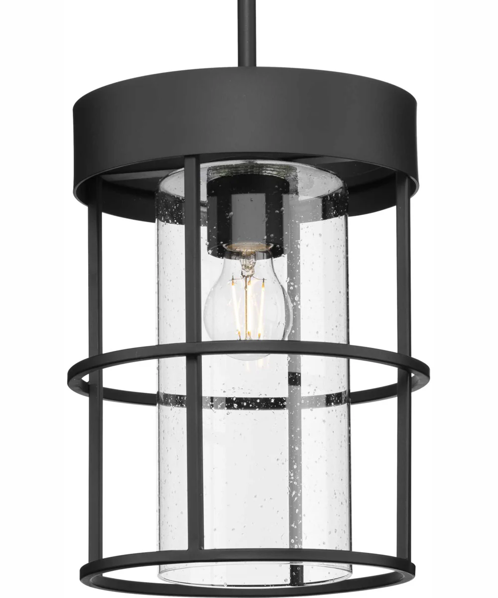Burgess 1-Light Modern Farmhouse Pendant Matte Black