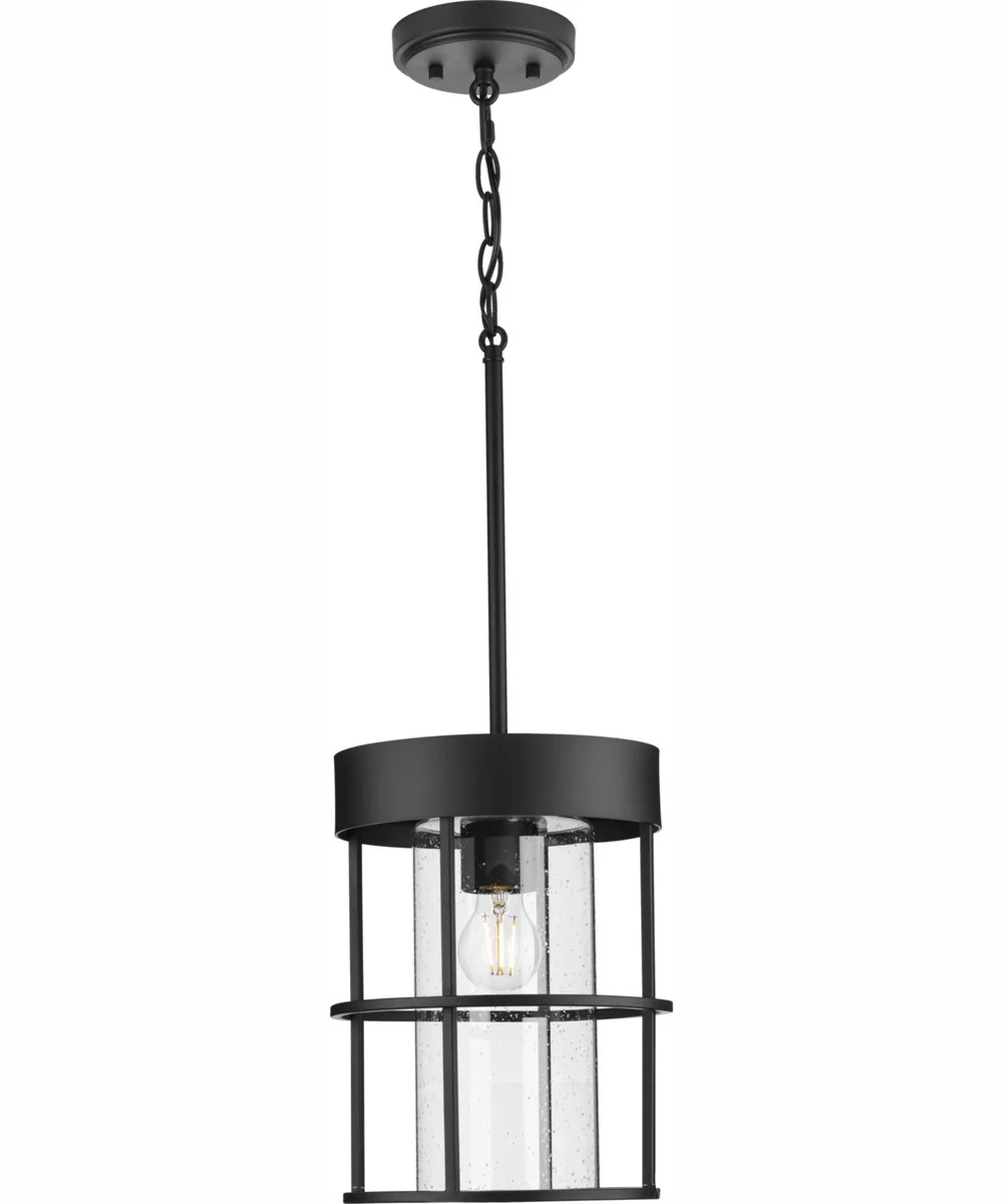 Burgess 1-Light Modern Farmhouse Pendant Matte Black - Image 6